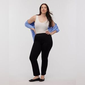 NWT Madewell Lightweight Ponte Kickflare Legging Pants in True Black